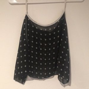 Shear crop top